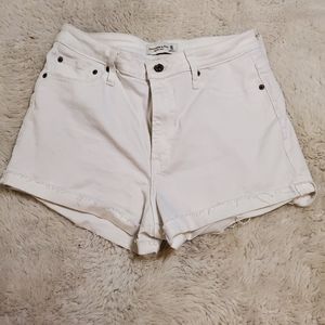Abercrombie white Jean shorts